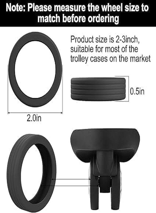 HETNIT Travel Luggage Wheel Cover Protector Shock-Proof Anti Scratch for Protect Suitcase Wheels Protective Covers for Most Luggage Wheel and Chair No Noise Luggage Wheel Protection Cover (16 PCS) - Image 3